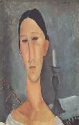 Amedeo Modigliani Hanka Zborowska au bougeoir (mk38) painting